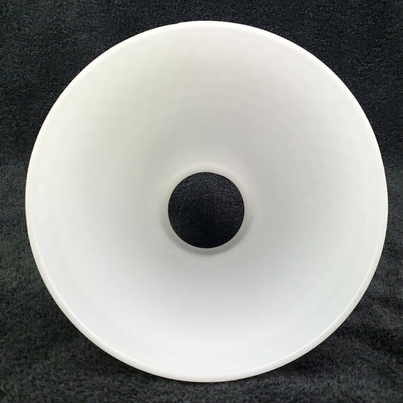 Milk Glass Hobnail Hurricane Lamp Shade 8" Fitter Vintage Estate - Picture 12 of 12